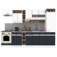 Bucatarie COSSY NEW 310 B2 Alb / Gri